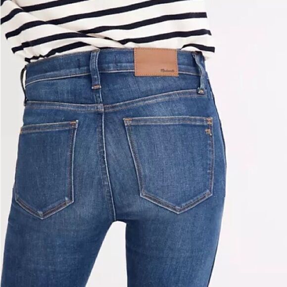 Madewell 9 inch high rise Skinny raw hem Jeans Womens Sz 23 - Picture 3 of 6